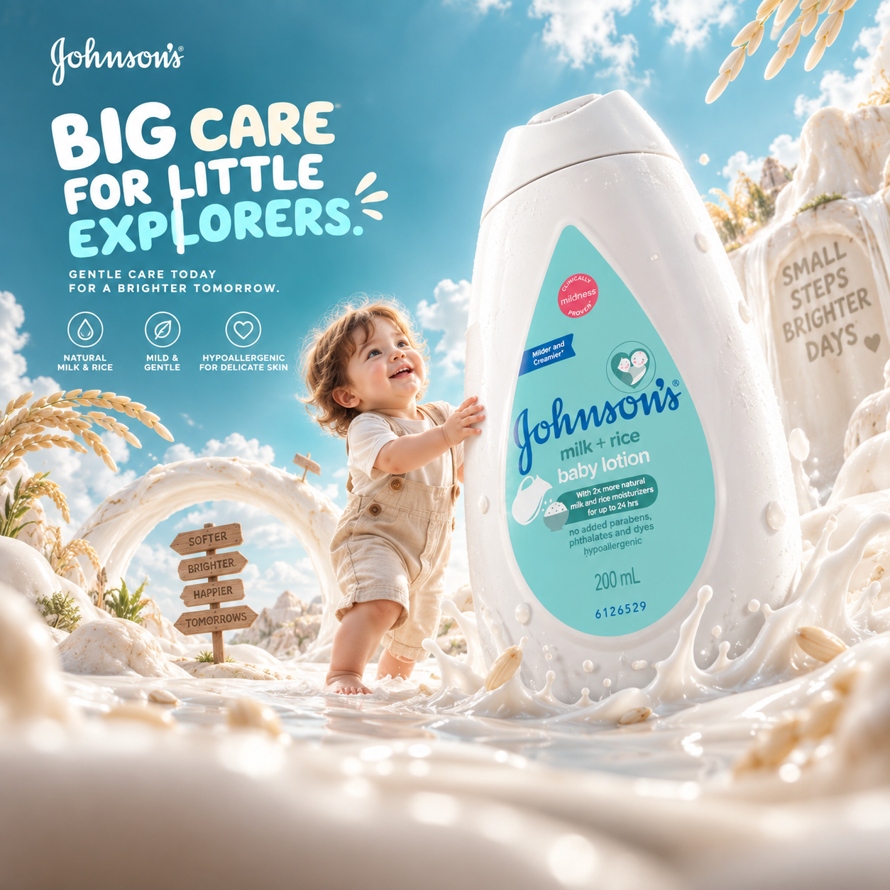 حملة Johnson's Little Explorer الإعلانية للعناية بالأطفال
